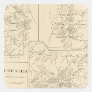 Candia, Epping Quadratischer Aufkleber