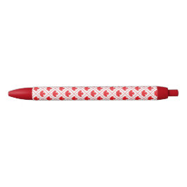 Candian Maple Leaf Red and White Diamond Pattern Kugelschreiber