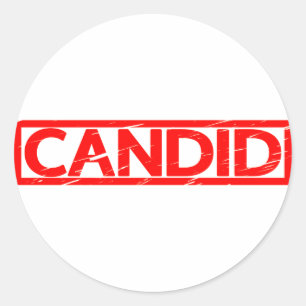 Candid-Briefmarke Runder Aufkleber