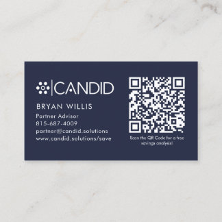 Candid Business Card Visitenkarte