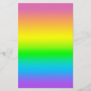 Candid Rainbow Pattern Scrapbook Sheets