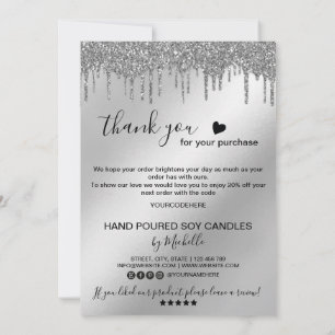 Candle Care Card Dankeschön Karte Hinzufügen Ihres