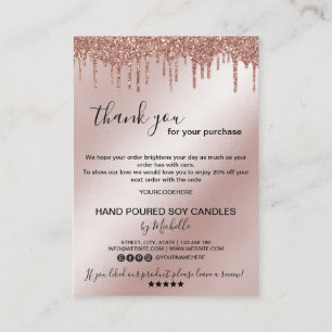 Candle Care Card Dankeschön Karte Hinzufügen Ihres