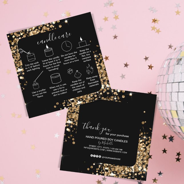 Candle Care Vielen Dank, dass die Karte Ihr Logo G (Von Creator hochgeladen)