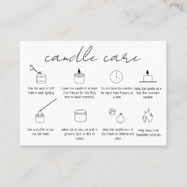 Candle Care Vielen Dank Ihr Kartenlogo Einfach mod Visitenkarte