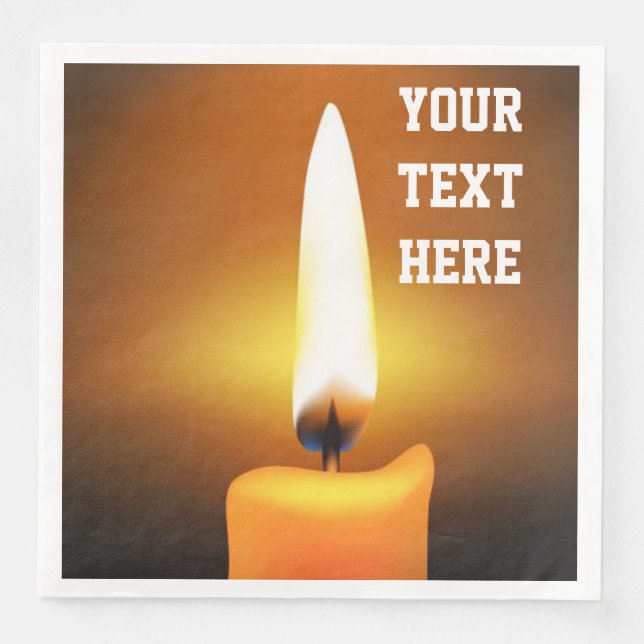 Candle Flame Paper Napkins Serviette (Vorderseite)