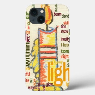Candle Flame Word Cloud Art Print Case-Mate iPhone Hülle