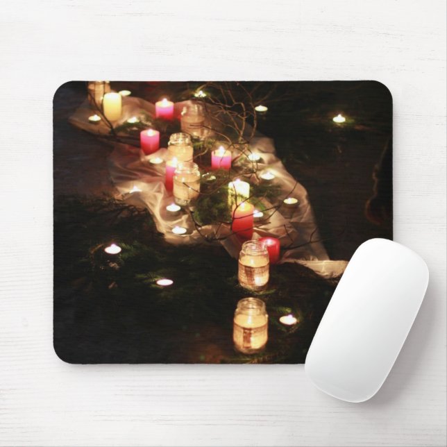 Candle Glow Mousepad von Sotnichenko - Anpassbar (Mit Mouse)