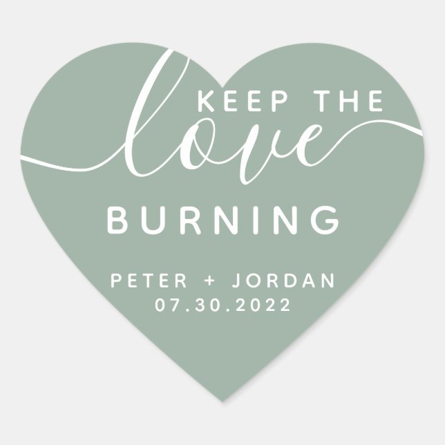 Candle Heart Stickers (Vorderseite)