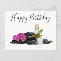 Candle Hot stone Orchid Blume aus dem Wellness-Cen