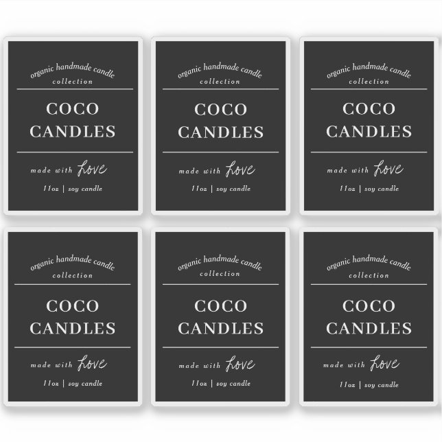 Candle Label Vinyl Design (Vorderseite)
