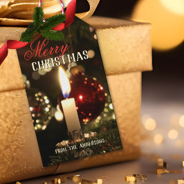 Candle Light Glitzern Frohe Weihnachtsgeschenke Ta Geschenkanhänger