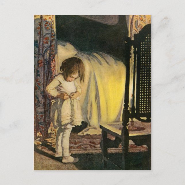 Candle Light Postcard Postkarte (Vorderseite)