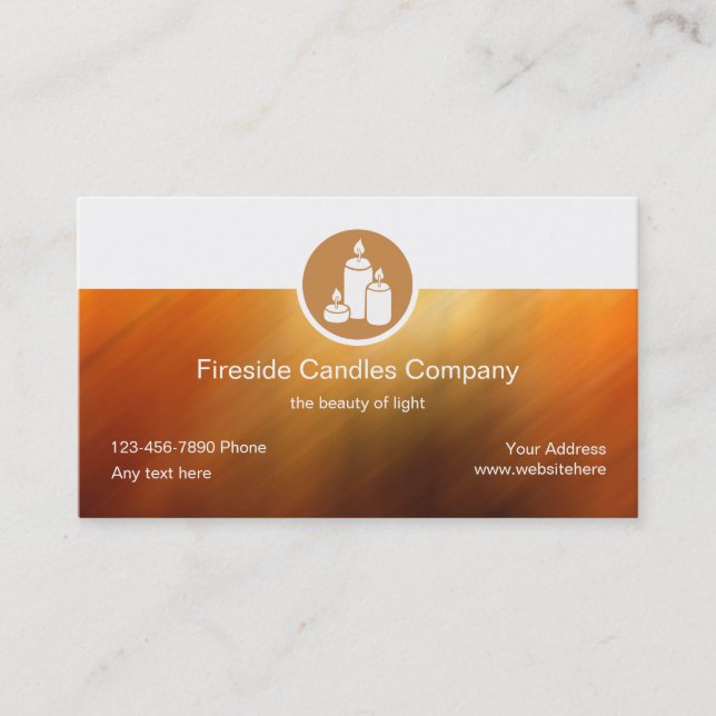 Candle Making Business Cards Visitenkarte (Vorderseite)
