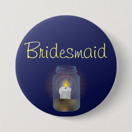 Candle Mason Jar Button