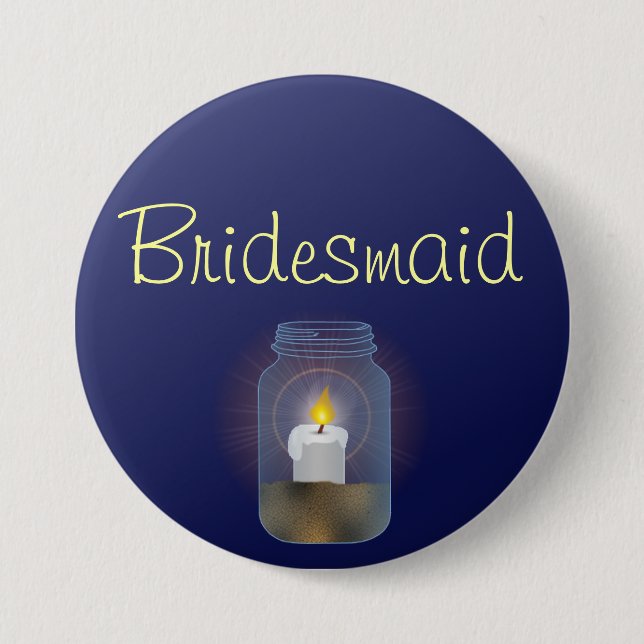 Candle Mason Jar Button (Vorderseite)