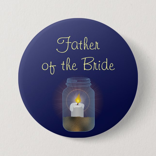 Candle Mason Jar Button (Vorderseite)
