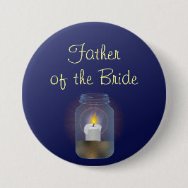 Candle Mason Jar Button