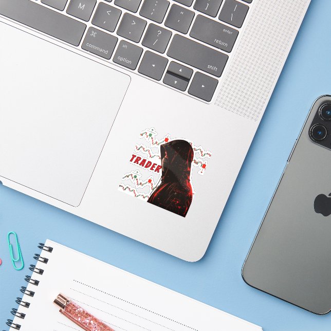 Candle Master – Chart Pattern Sticker for TRADER (Ordinateur portable avec iPhone)