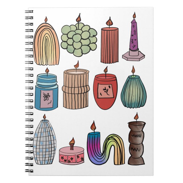 CANDLE NOTEBOOK NOTIZBLOCK (Vorderseite)
