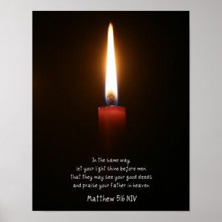 Candle Poster "Lass dein Licht!"
