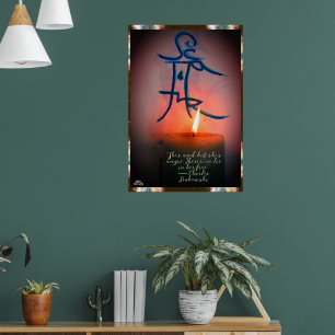 Candle & Sigil mit einem Zitat von Linandara Poste Poster