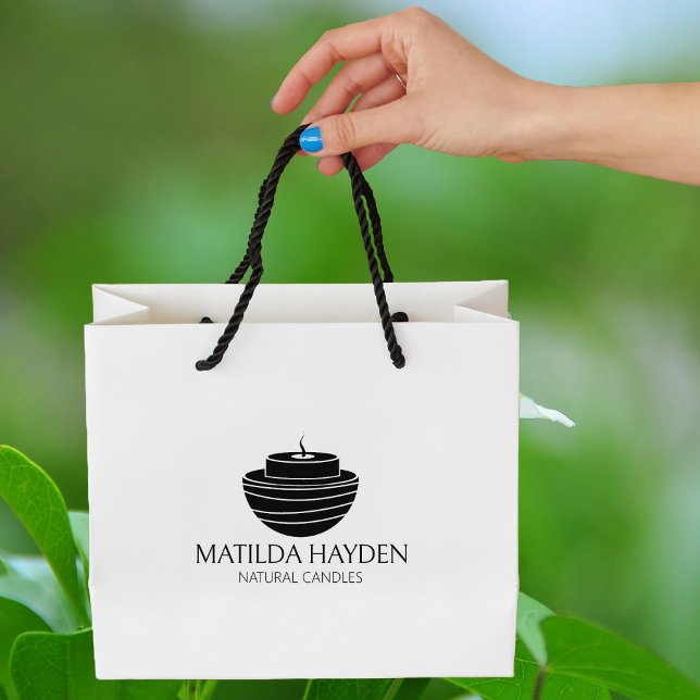 Candle Small Business Packaging Gummistempel (Von Creator hochgeladen)