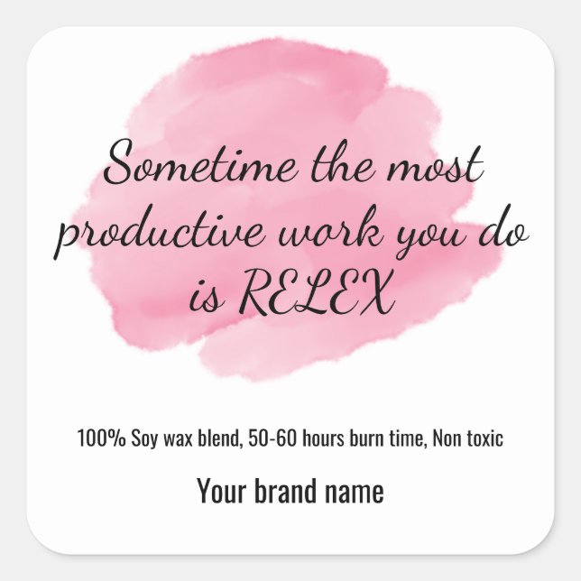 Candle Sticker (Vorderseite)