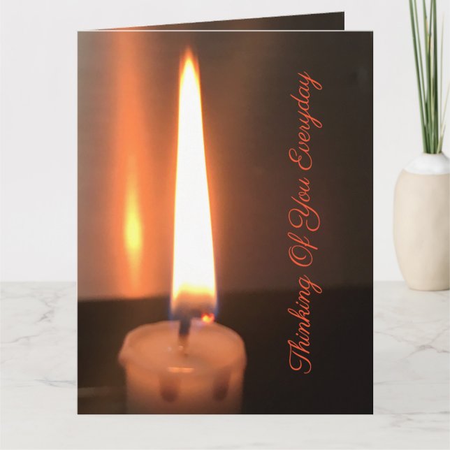 Candle Sympathy Card Karte (Vorderseite)