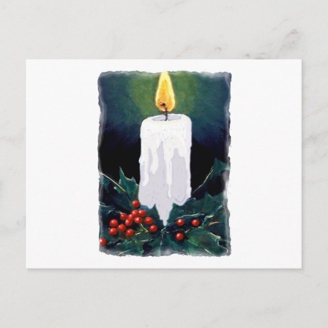Candle und Holly malen: Weihnachten (Vorderseite)