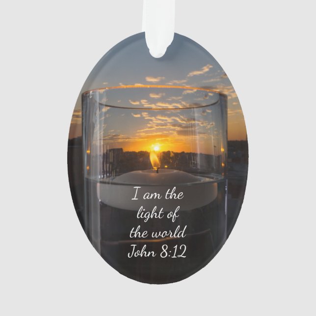 Candlelight Sunset Ornament (Rückseite)
