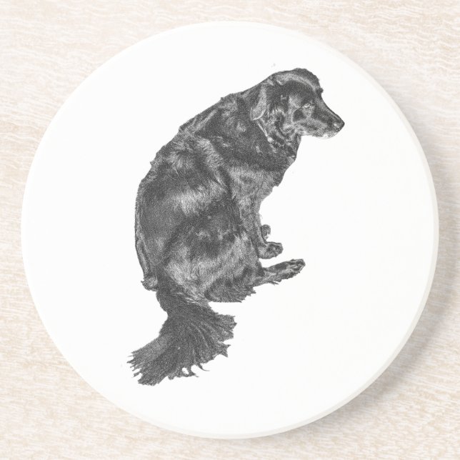 Candlelight Table Hush — Retriever Getränkeuntersetzer (Vorne)