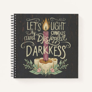 Candlelight Whispers Spiralnotebook 🕯️ ✍️ Notizbuch