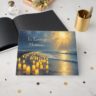Candlelights on the coast in the dark, Condolence Gästebuch