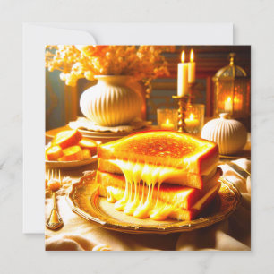 Candlelit Comfort Meal: Sandwich vom Grillkäse Einladung