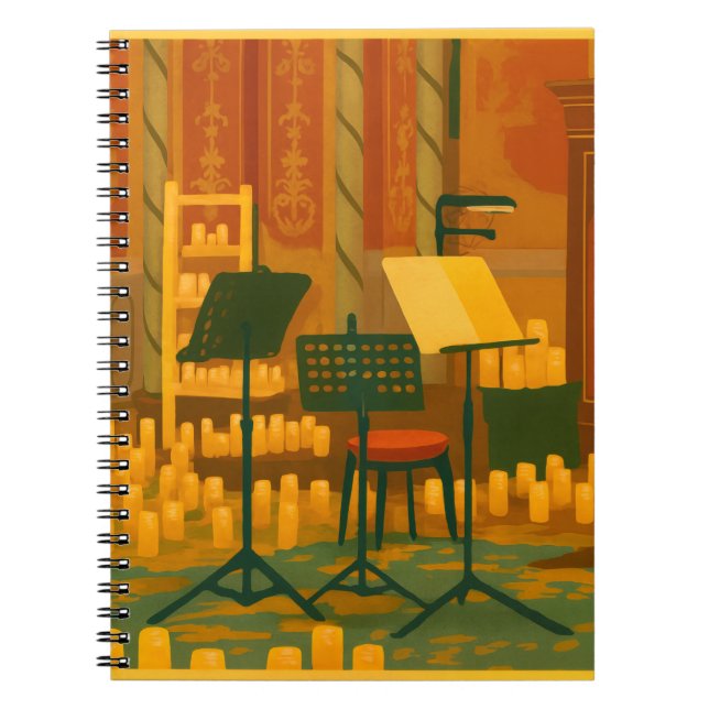 Candlelit Prelude - Music Room, Brighton Pavillon Notizblock (Vorderseite)