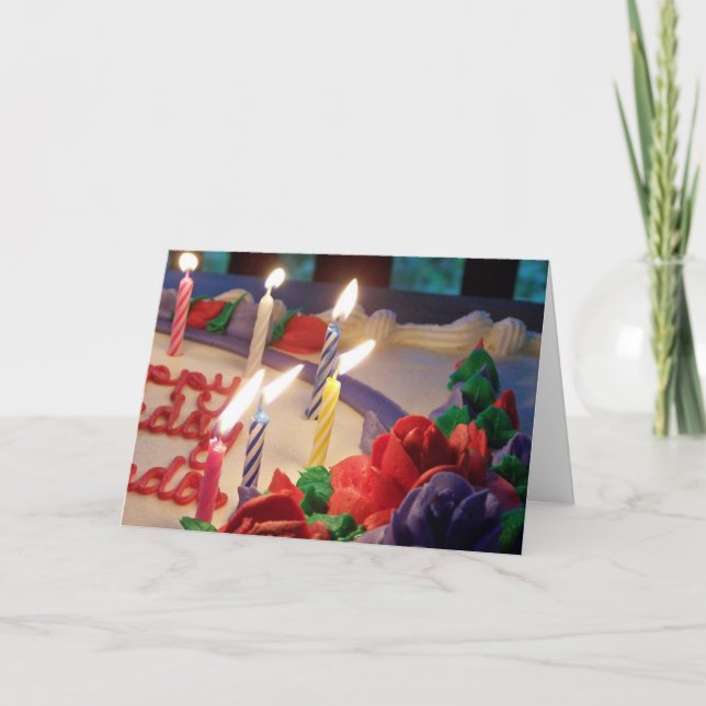 Candles Birthday Card Karte (Vorderseite)