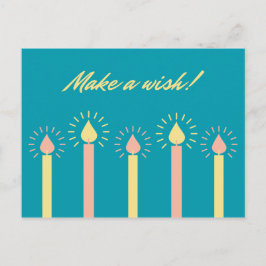 Candles Birthday Postkarte