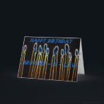 Candles Happy Birthday Brother - N - Law Card Karte<br><div class="desc">Candles Happy Birthday Brother - n - Law Card</div>