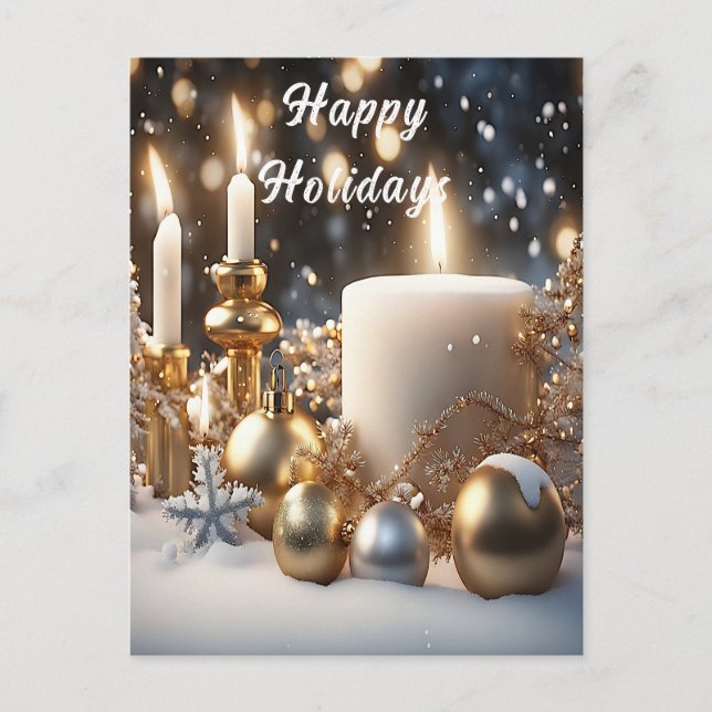 Candles Holiday Candles Postkarte (Vorderseite)