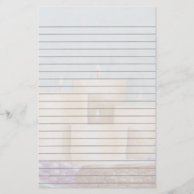 Candles Lined Stationery Briefpapier (Vorderseite)