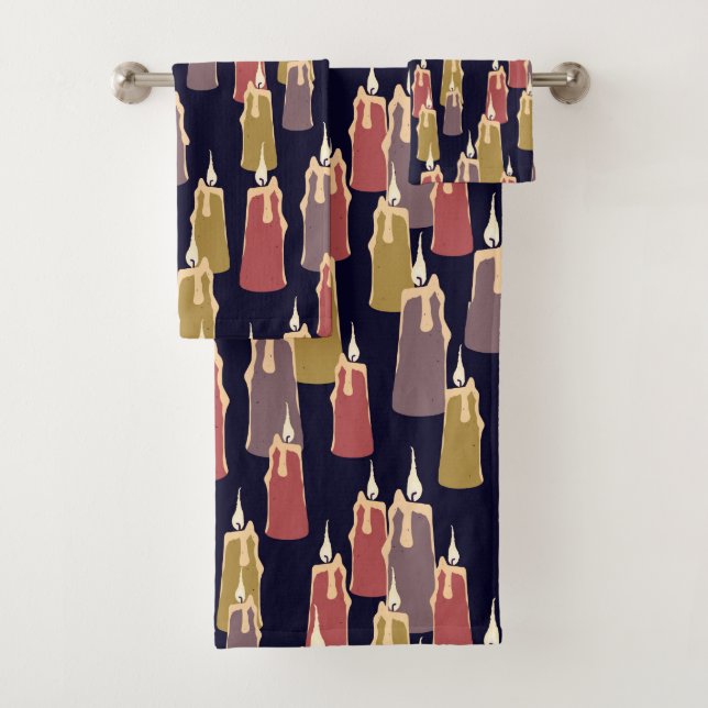 Candles Pattern Badhandtuch Set (Insitu)