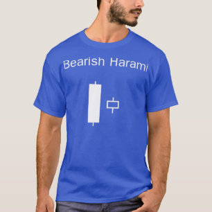 Candlestick Pattern BlackampWhite Bärish Harami T-Shirt