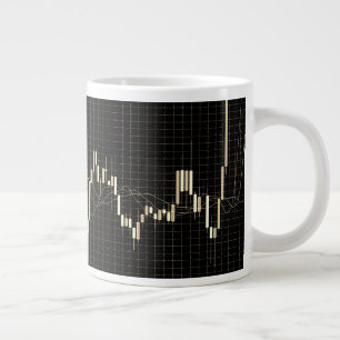 Candlestick Stock Market Financial Chart Jumbo-Tasse