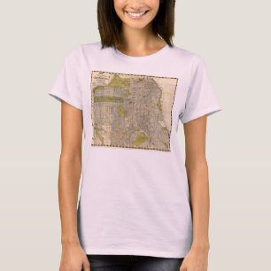 Candrain Karte 1932 von San Francisco Kalifornien T-Shirt