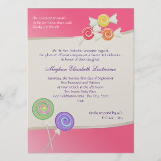 Candy 16 . Geburtstag Birthday Watermelon Dark Pin Einladung
