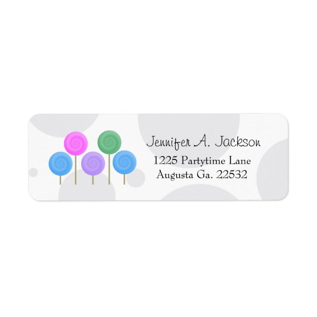Candy Address Labels (Vorne)