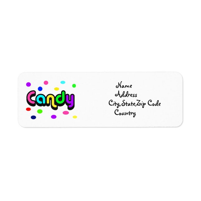 Candy-Adresse (Vorne)