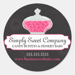 Candy and Dessert Buffet Runder Aufkleber