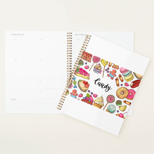 Candy and Dessert Doodles Sweet Leckereien Muster Planer